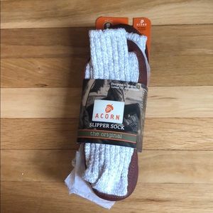 Acorn slipper sock W 8/9 M 6/7